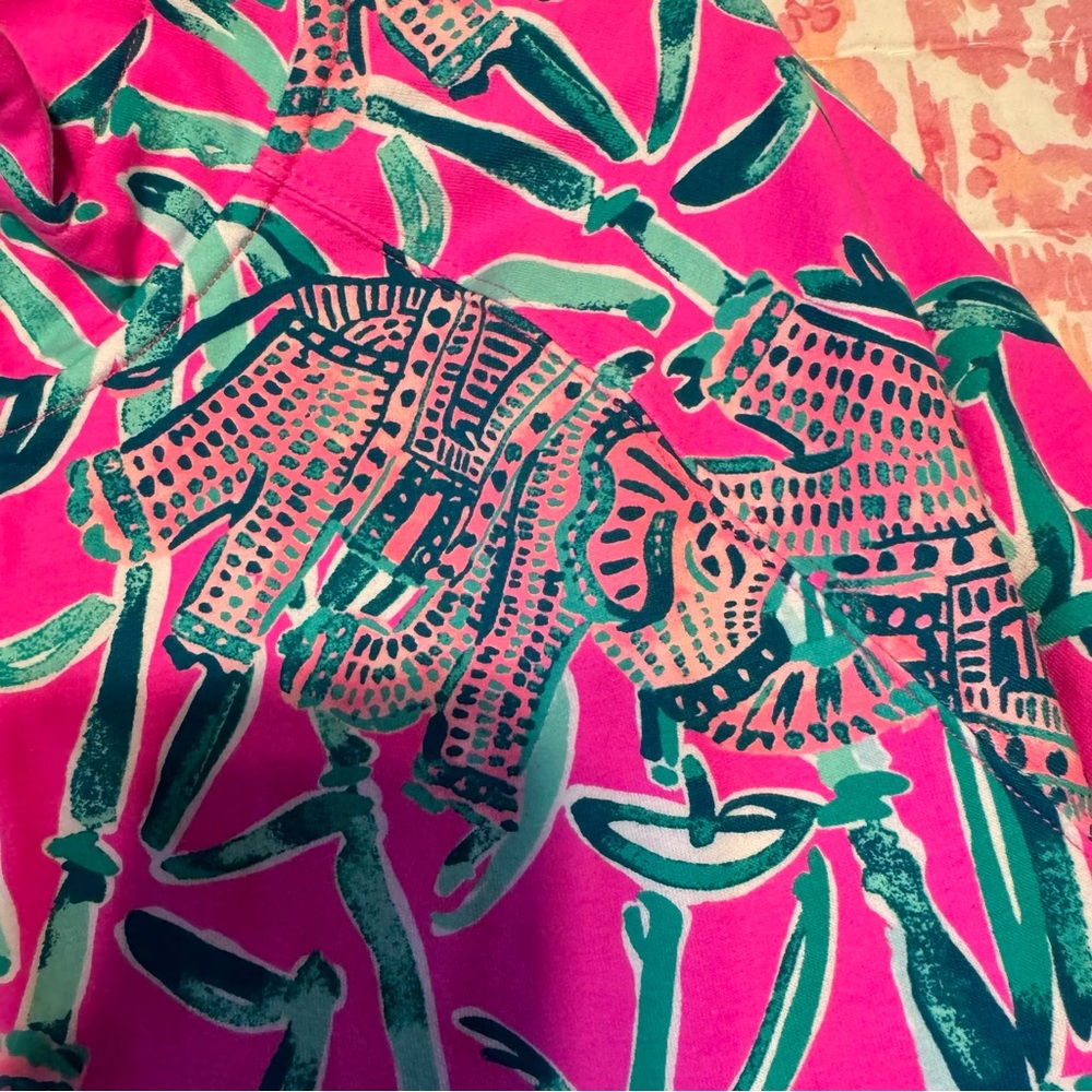 Brand-New LILLY PULITZER SKIPPER POPOVER MANDEVILLA PINK EXTRA LUCKY Sz LARGE - Picture 7 of 12